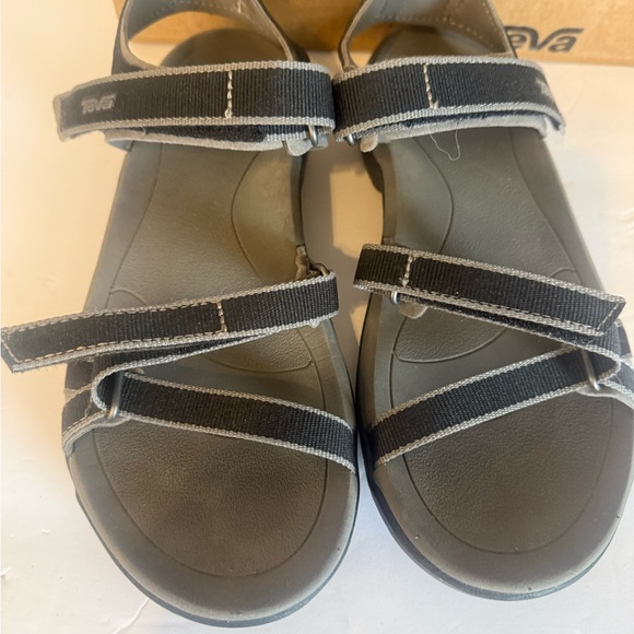 Teva Shoes - Teva Black and Gray Adjustable‎ Strap Sandals